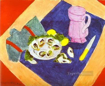 Henri Matisse Painting - Naturaleza muerta con ostras fauvismo abstracto Henri Matisse